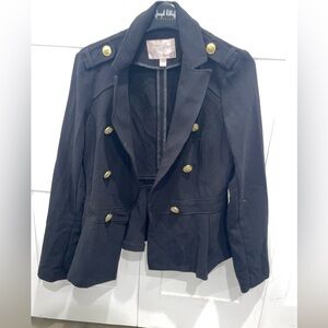 Dynamite Black Blazer with Gold Buttons
